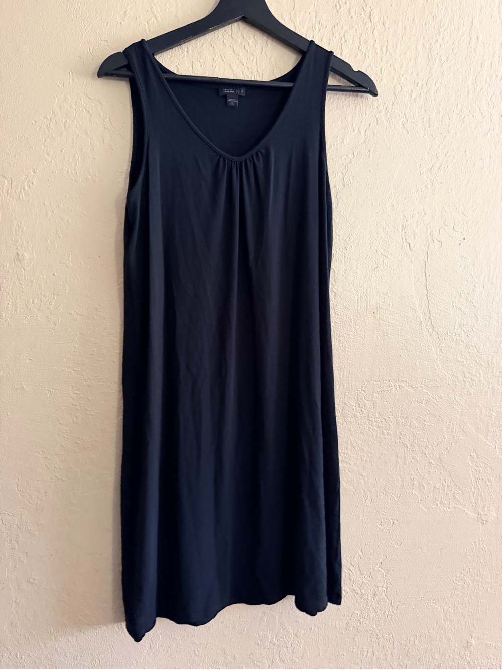 J. Jill Black Sleeveless Midi Dress